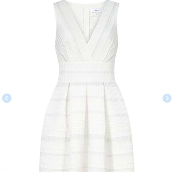 Reiss Dresses & Skirts - Reiss White Textured Backless Dress